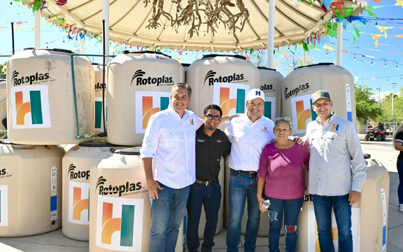 Rehabilitan vialidades en Miguel Alemán y modernizan campo de béisbol en Bahía de Kino