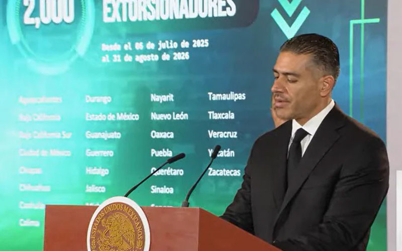 Detienen a más de 67 mil personas por delitos de alto impacto durante la actual administración: SSPC