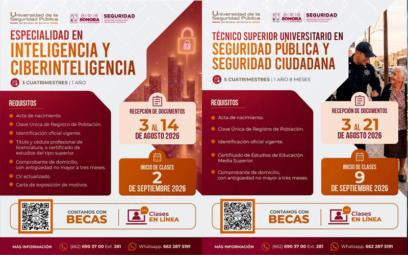 Abre Universidad de la Seguridad Pública convocatoria para nuevos aspirantes