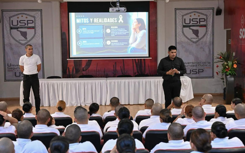 USP Sonora promueve la salud mental sin estigmas entre cadetes en formación