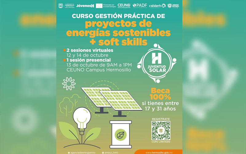 Ayuntamiento de Hermosillo lanza convocatoria Juventud Solar 2026 para impulsar soluciones ambientales