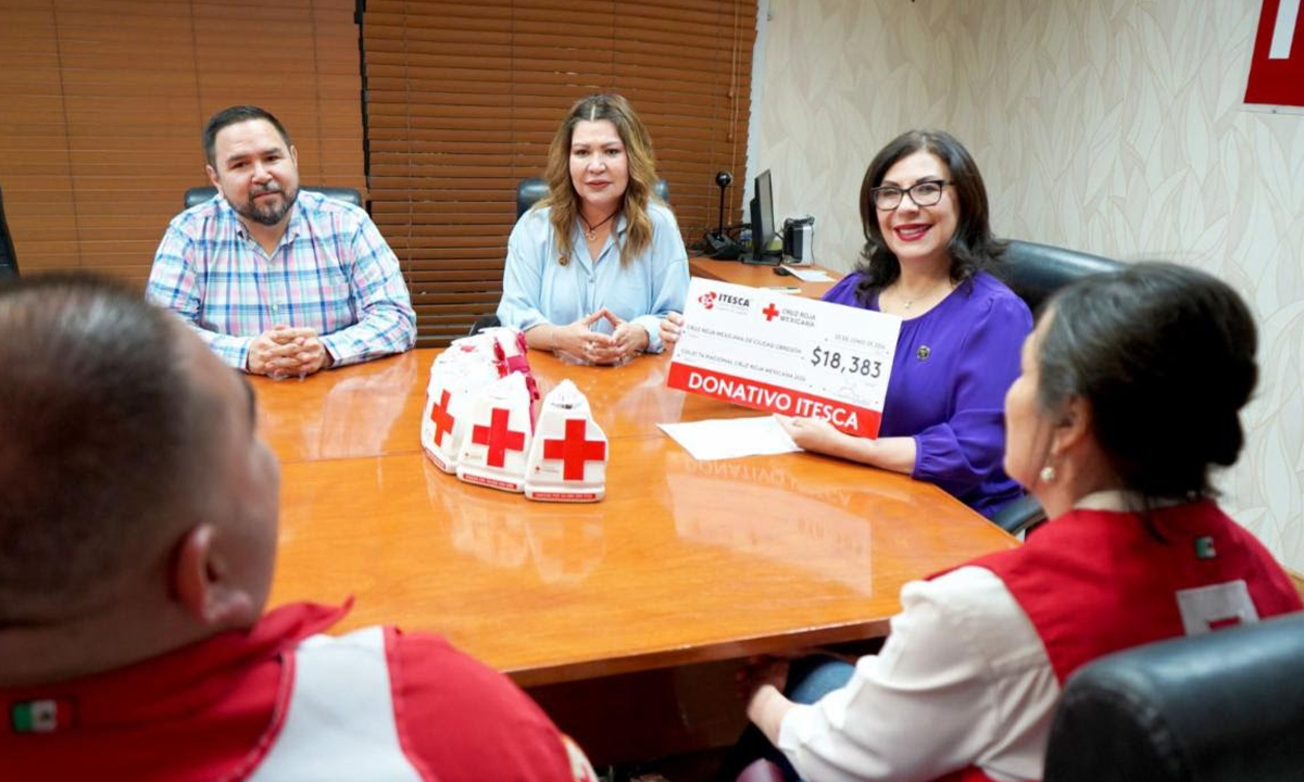 Itesca entrega donativo a Cruz Roja para fortalecer acciones de ayuda humanitaria