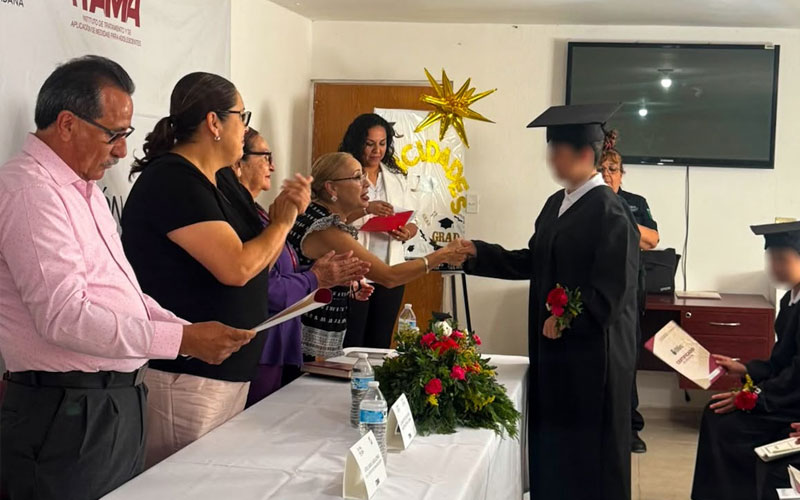 Adolescentes del ITAMA concluyen estudios básicos como parte de su reinserción social
