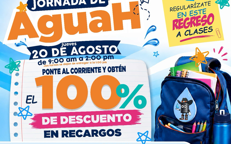 Agua de Hermosillo ofrecerá descuentos para regularizar adeudos en Gala Residencial