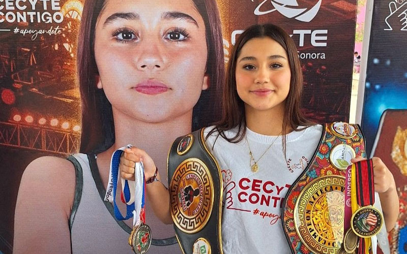 Alumna de Cecyte Sonora busca el campeonato mundial juvenil de boxeo