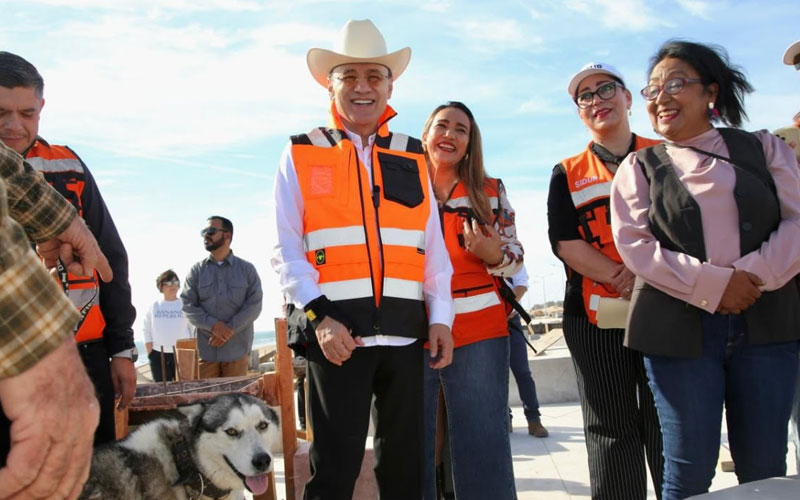 Gobernador Alfonso Durazo impulsa el turismo con el nuevo malecón de Huatabampito