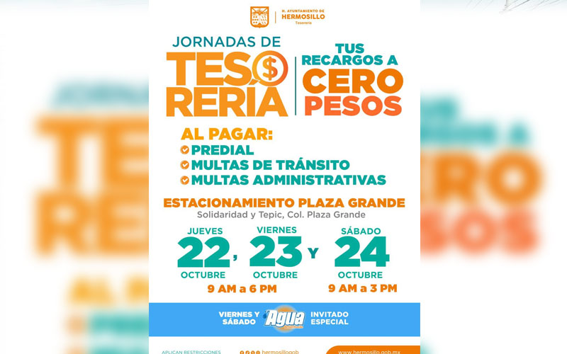 Últimos días para aprovechar descuentos en multas de tránsito en Hermosillo