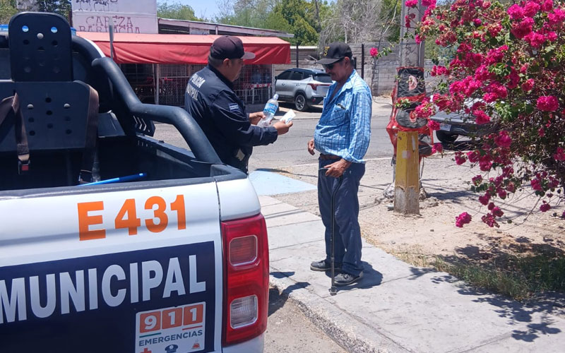 Hermosillo activa operativo de hidratación ante sensación térmica de hasta 50 grados