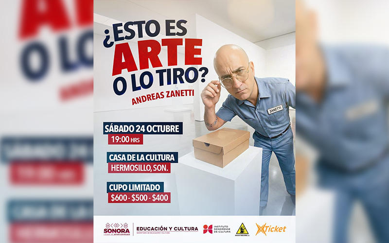 Andreas Zanetti presentará espectáculo de música y humor en Hermosillo