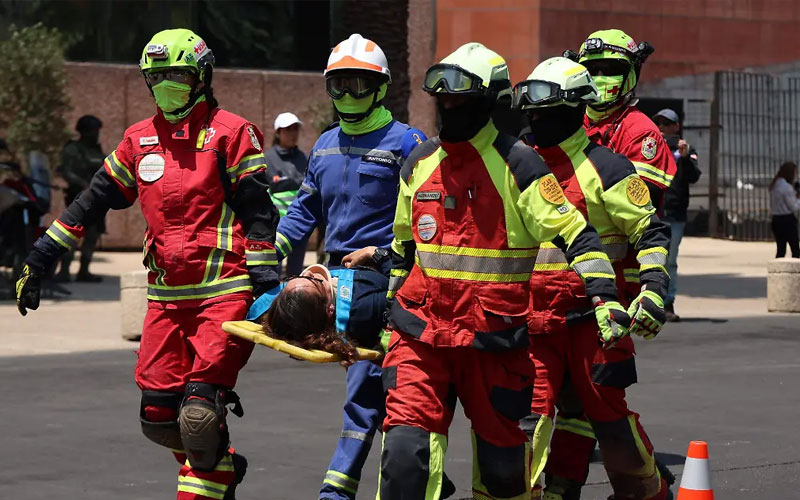 Simulacro Nacional moviliza a cuerpos de emergencia en distintos puntos de Ciudad de México