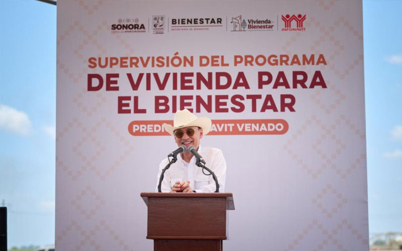 Durazo Montaño supervisa construcción de 2 mil 500 viviendas del Bienestar en Navojoa