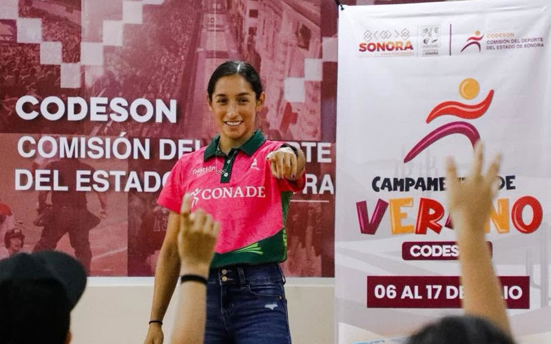 Conviven atletas sonorenses con niñas y niños en Campamento de Verano Codeson