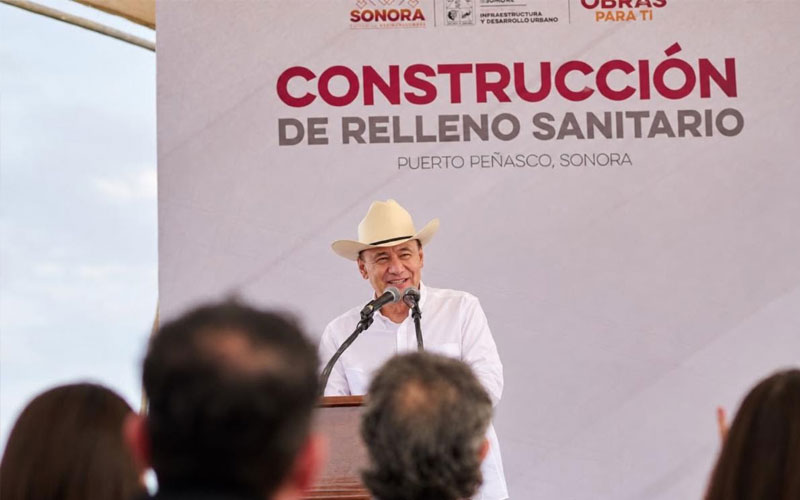 Avanza al 80% la construcción del nuevo relleno sanitario de Puerto Peñasco