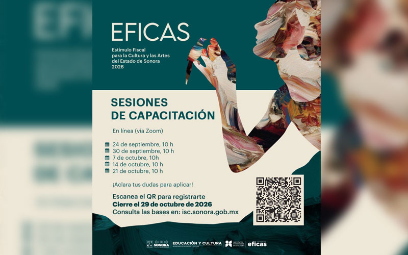 Invitan a artistas y creadores a participar en Eficas 2026 y capacitarse en línea