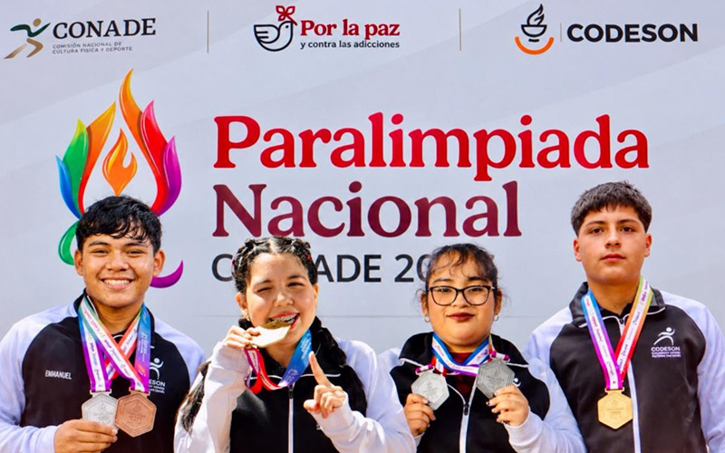 Atletas de Cobach Sonora conquistan siete medallas en la Paralimpiada Nacional 2026
