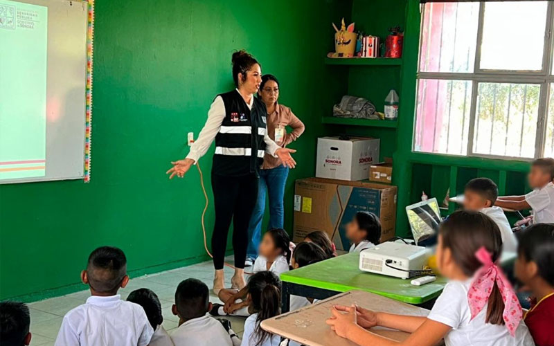 SSPC lleva acciones de prevención y cultura de paz a más de 100 alumnos en Etchojoa
