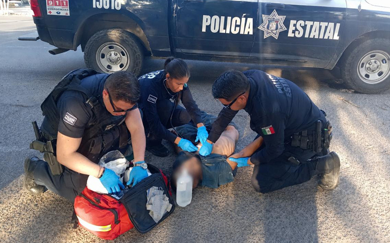 Policía Estatal fortalece atención paramédica durante emergencias en Sonora