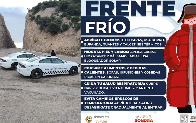 Emite Protección Civil recomendaciones ante bajas temperaturas por segunda tormenta invernal