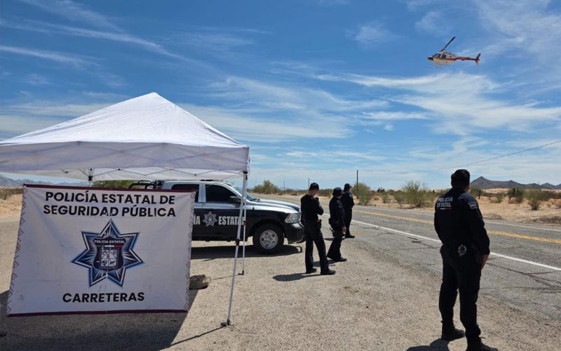 PESP mantiene operativo permanente en carreteras de Sonora para brindar seguridad a automovilistas