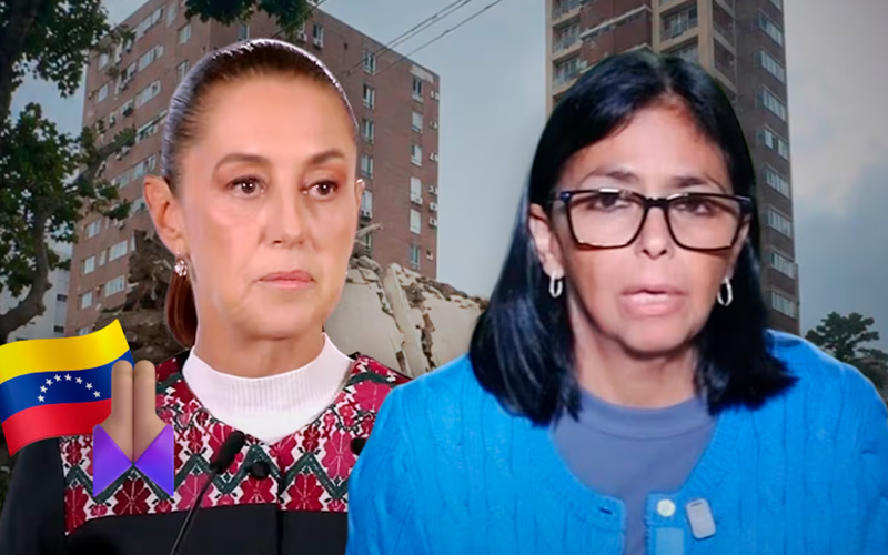 Delcy Rodríguez agradece a Sheinbaum apoyo de México tras terremotos en Venezuela