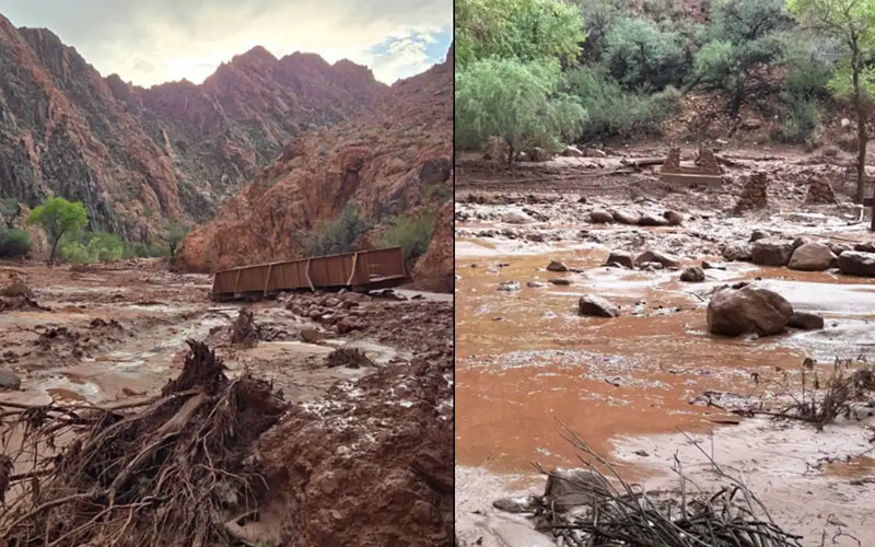 Más de 20 personas desaparecidas tras inundación repentina en el Gran Cañón