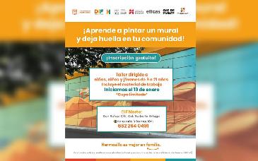 Invita DIF Hermosillo a taller para aprender a pintar un mural