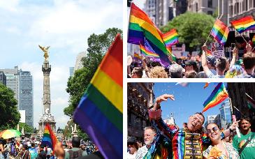 Miles se congregan por la marcha del Orgullo LGBT+ en el mundo