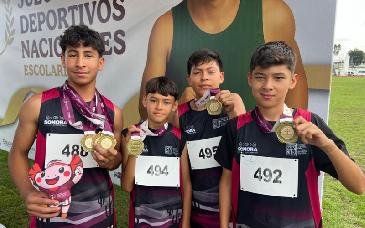Brillan estudiantes sonorenses en Puebla con 12 medallas en justa deportiva nacional