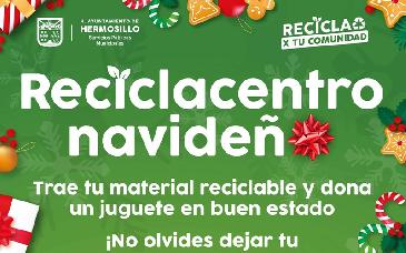 Recicla y dona un juguete este sábado en el Reciclacentro Navideño
