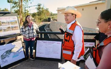 Alfonso&nbsp;Durazo supervisa avances del rescate integral del Bosque Urbano La Sauceda