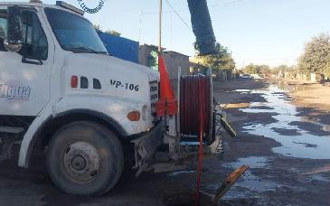 Avanza AguaH con los trabajos de rehabilitación del colector en Miguel Alemán