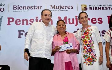 Claudia Sheinbaum y Alfonso Durazo entregan Pensión Mujeres Bienestar a más de 70 mil sonorenses