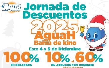 Realiza Agua de Hermosillo Jornada de Descuentos en Bahía de Kino, Miguel Alemán, San Pedro y La Victoria