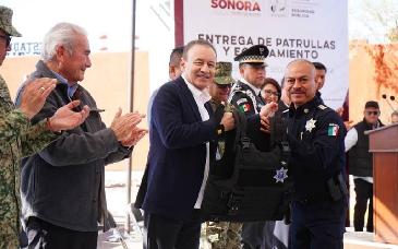 Durazo anuncia proyectos de seguridad con tecnología y equipamiento
