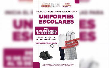 Inicia actualización de tallas para uniformes escolares gratuitos del ciclo 2026-2027 en Sonora
