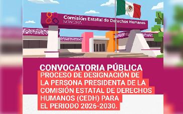 Abre Congreso de Sonora registro para presidencia de la CEDH 2026-2030