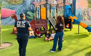 Niñez y familias de Guaymas disfrutan parque y actividades en el nuevo Complejo de Seguridad