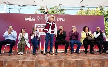 Alfonso Durazo fortalece salud, educación e infraestructura en gira por municipios del norte de Sonora