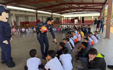 Fomenta Policía Estatal valores y prevención de la violencia en planteles educativos