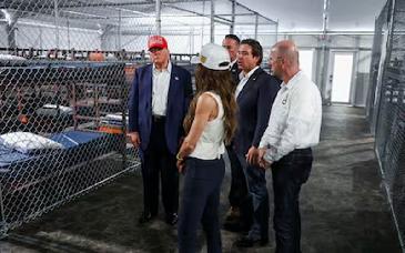 Visita Trump cárcel que nombra el “Alcatraz de los caimanes” en Florida