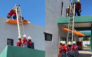 Universidad Tecnológica de Etchojoa fortalece formación de paramédicos con prácticas de rescate en alturas