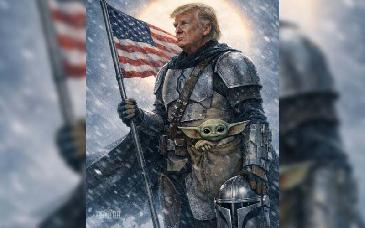 Trump estilo Star Wars: imagen oficial genera burlas y debate en redes