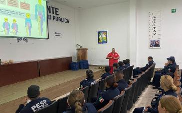 Capacitan a Policía Estatal de Sonora en primeros auxilios como primeros respondientes