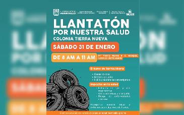 Realizará Ayuntamiento de Hermosillo jornada de “Llantatón por nuestra salud” en Tierra Nueva