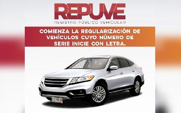 Inicia Repuve Sonora proceso de regularización de vehículos cuya serie inicie con letra