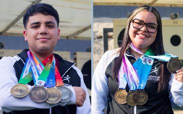 Andrea Ibarra y David Valdez dejan legado histórico para Sonora en tiro