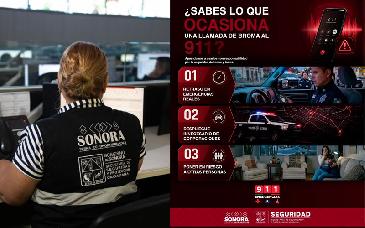 SSPC Sonora llama a usar responsablemente el número de emergencias 9-1-1