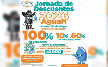 Ofrecen hasta 100% de descuento en recargos en jornada de Agua de Hermosillo