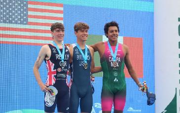 El sonorense Dylan Campa gana bronce en la Copa Premium de Triatlón en Chile