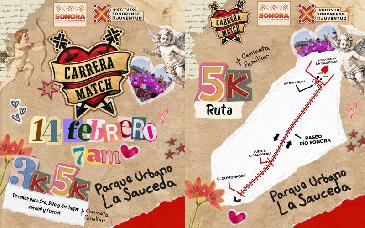 Gobierno de Sonora anuncia Carrera Match 2026 por el Día del Amor y la Amistad